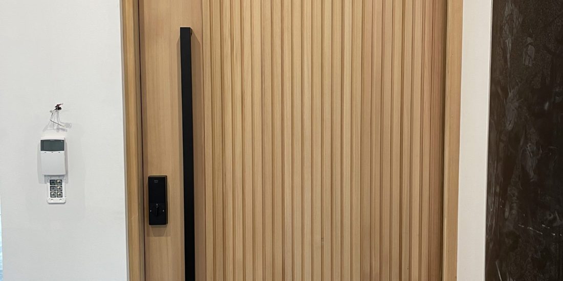Entry Door 11 - Made with smart door lock system