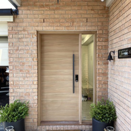 Entry Door 15 -pivot or hinge door with side glass