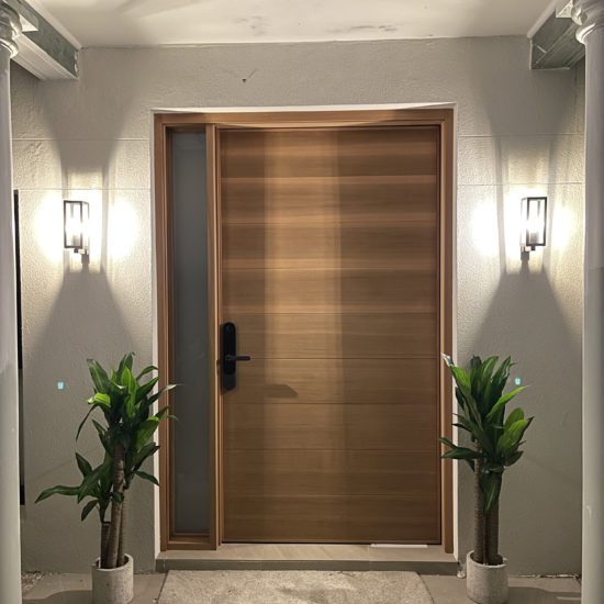 Entry Door 16 - Custom Wood Pivot Door