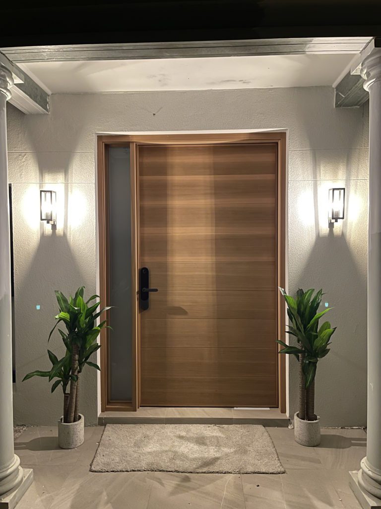 Entry Door 16 - Custom Wood Pivot Door