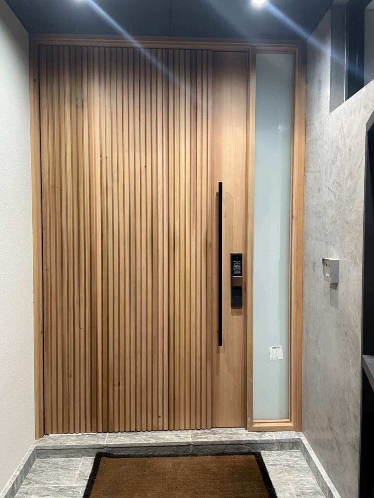 Entry Door 14 - Large door made off cedar