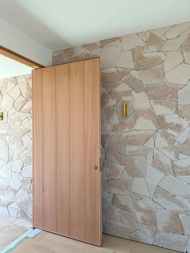Entry Door 30 - pivot or hinge door made of cedar wood