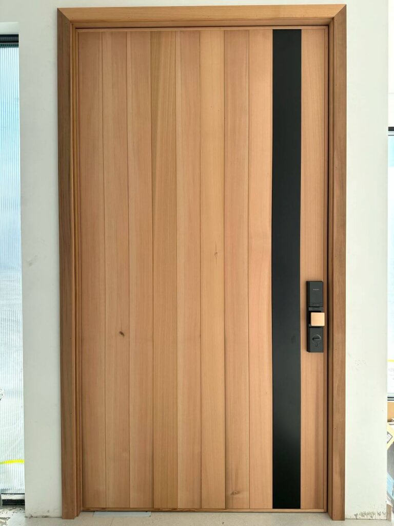 Entry Door 32 - pivot or hinge door made of cedar wood