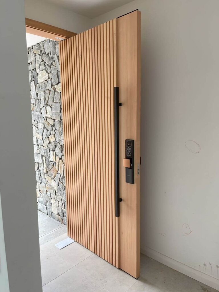 Entry Door 33 - pivot or hinge door made of cedar wood