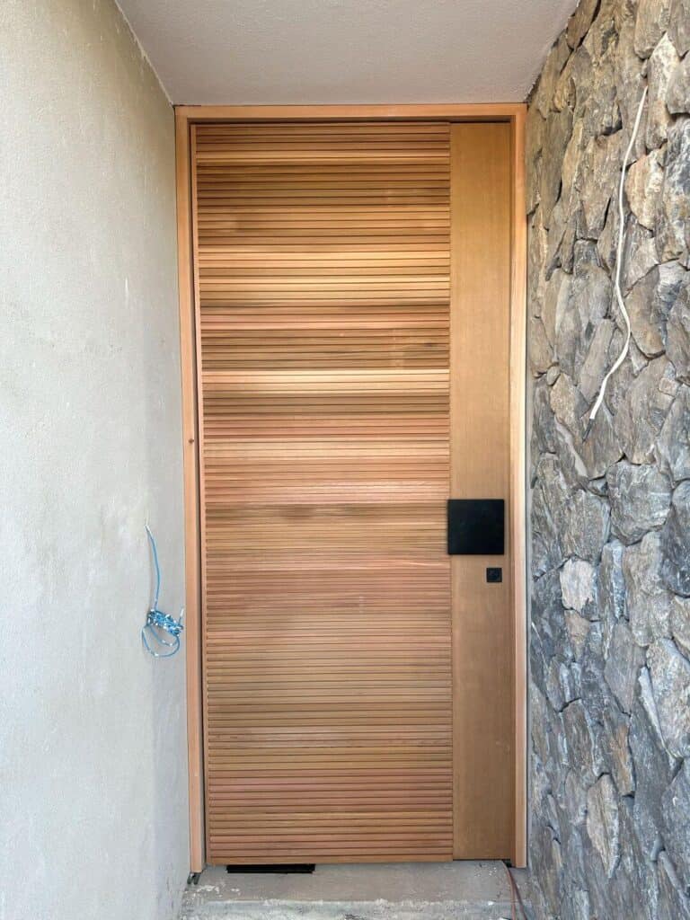 Entry Door 26 - pivot or hinge door with custom hardware